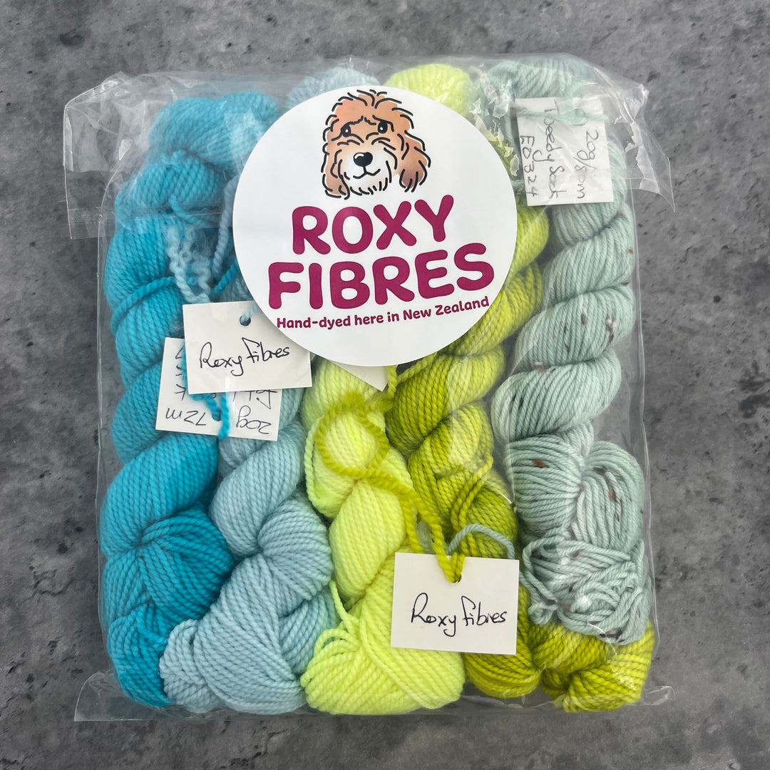 Roxy Fibres Walkies 4ply Mini Skein Kits