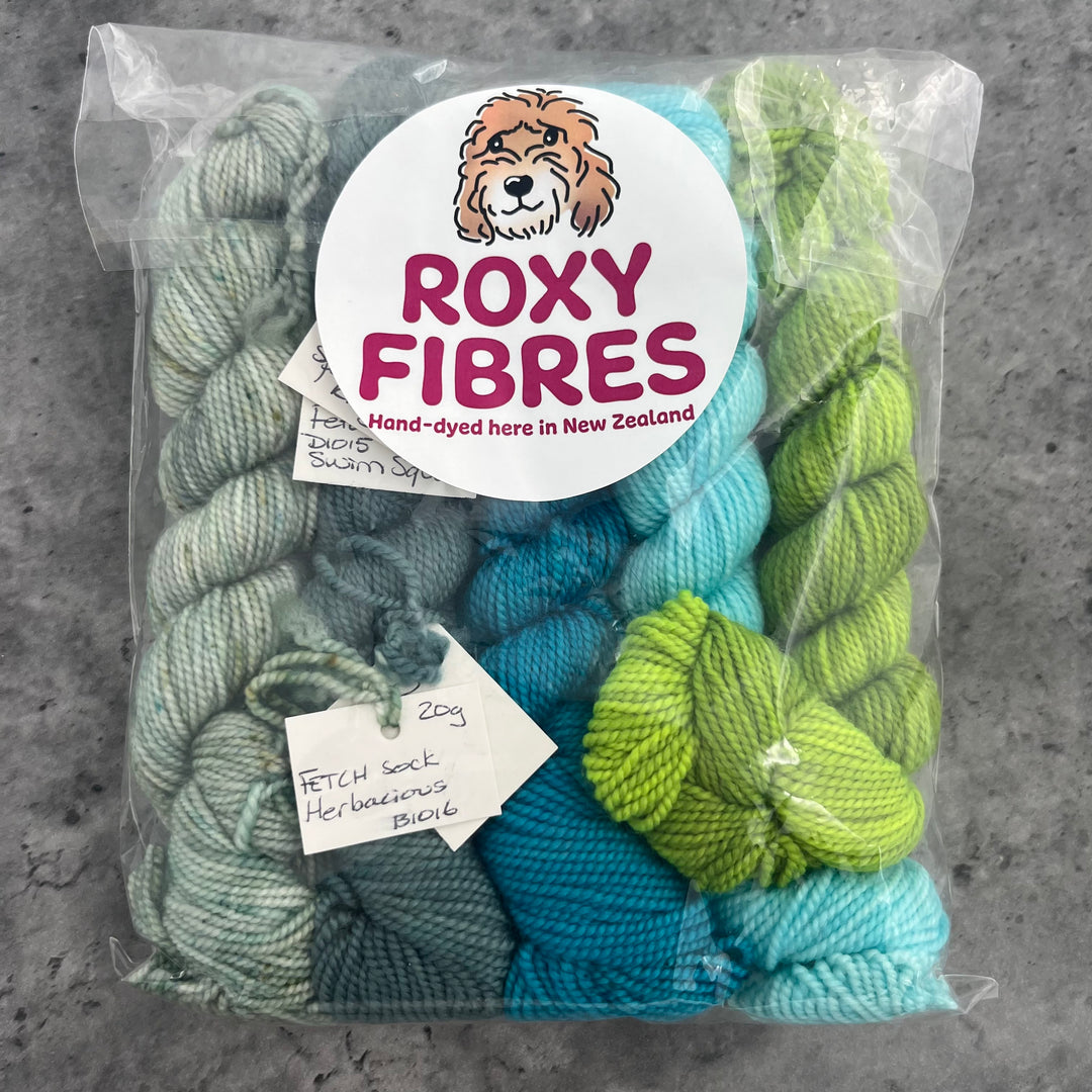 Roxy Fibres Walkies 4ply Mini Skein Kits