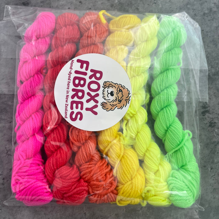 Roxy Fibres Walkies 8ply Mini Skein Kits