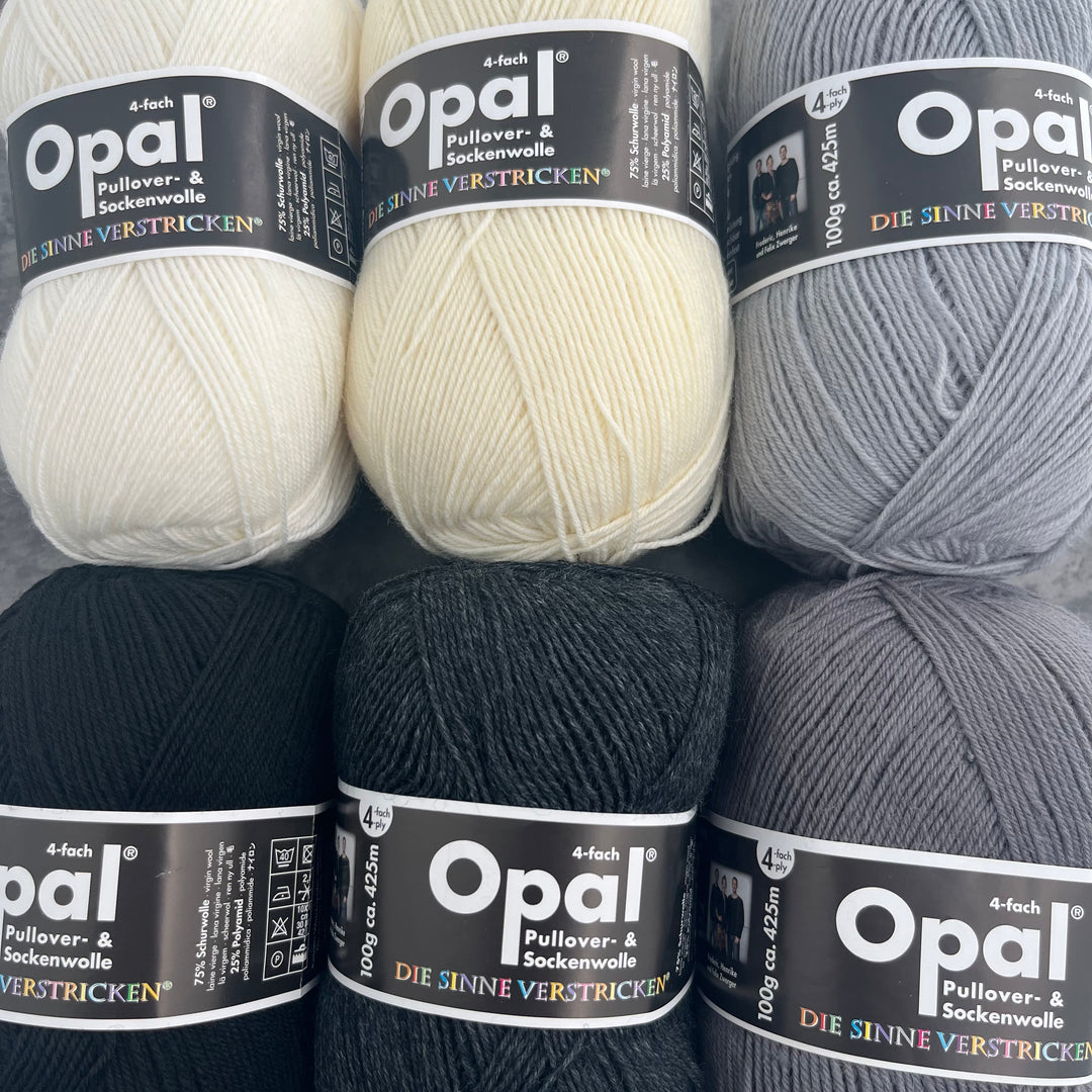 Opal SOLID Colours Sock Yarn 4ply