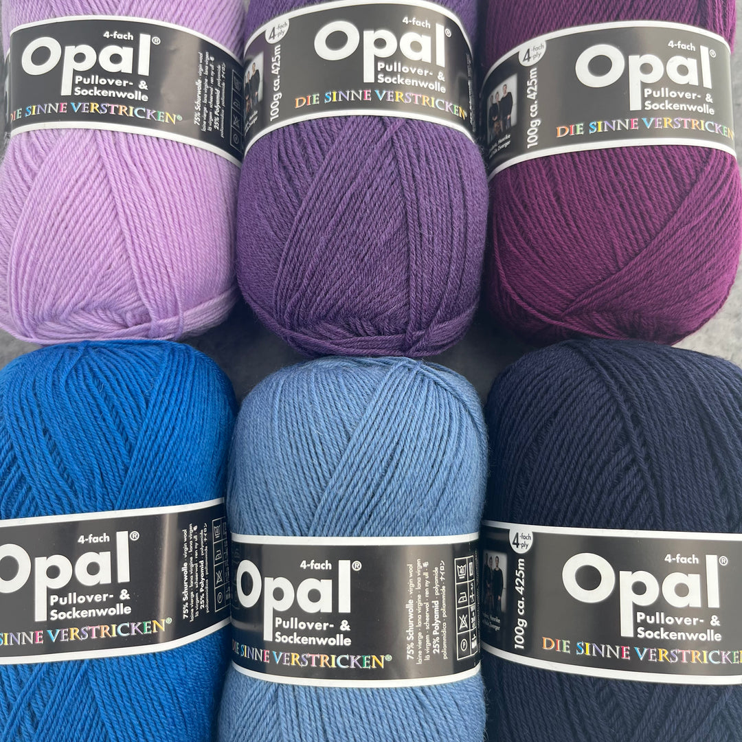 Opal SOLID Colours Sock Yarn 4ply