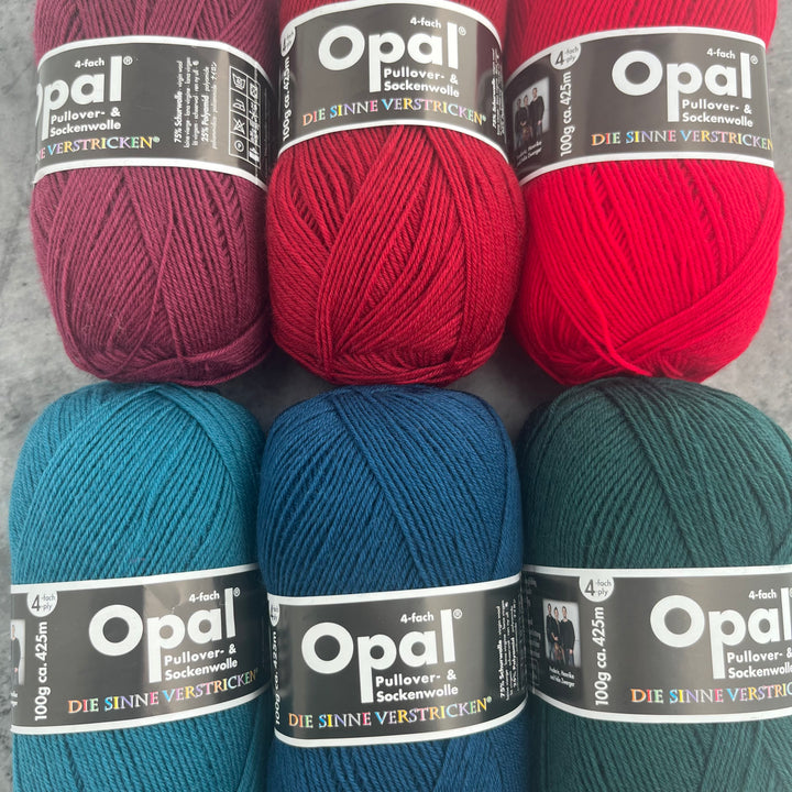 Opal SOLID Colours Sock Yarn 4ply