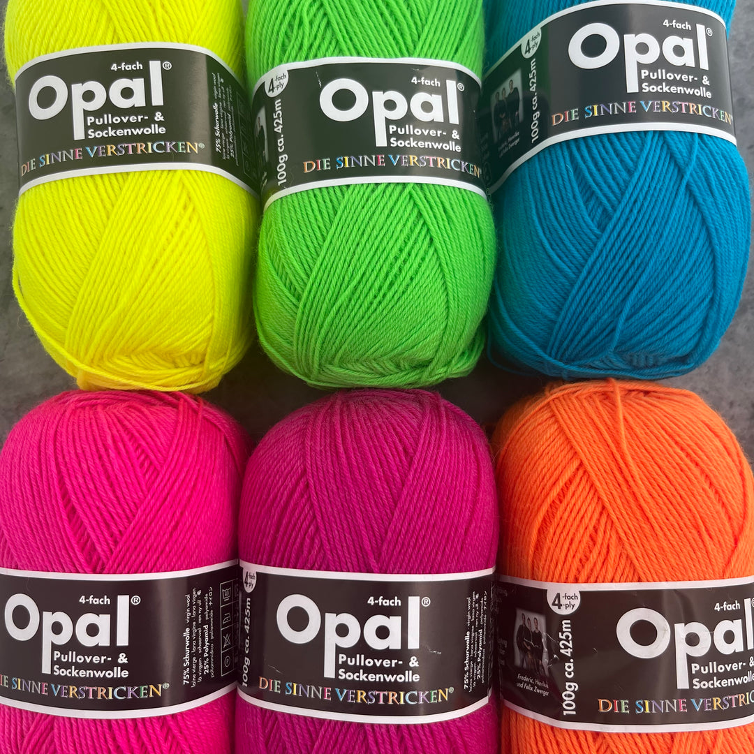 Opal SOLID Colours Sock Yarn 4ply