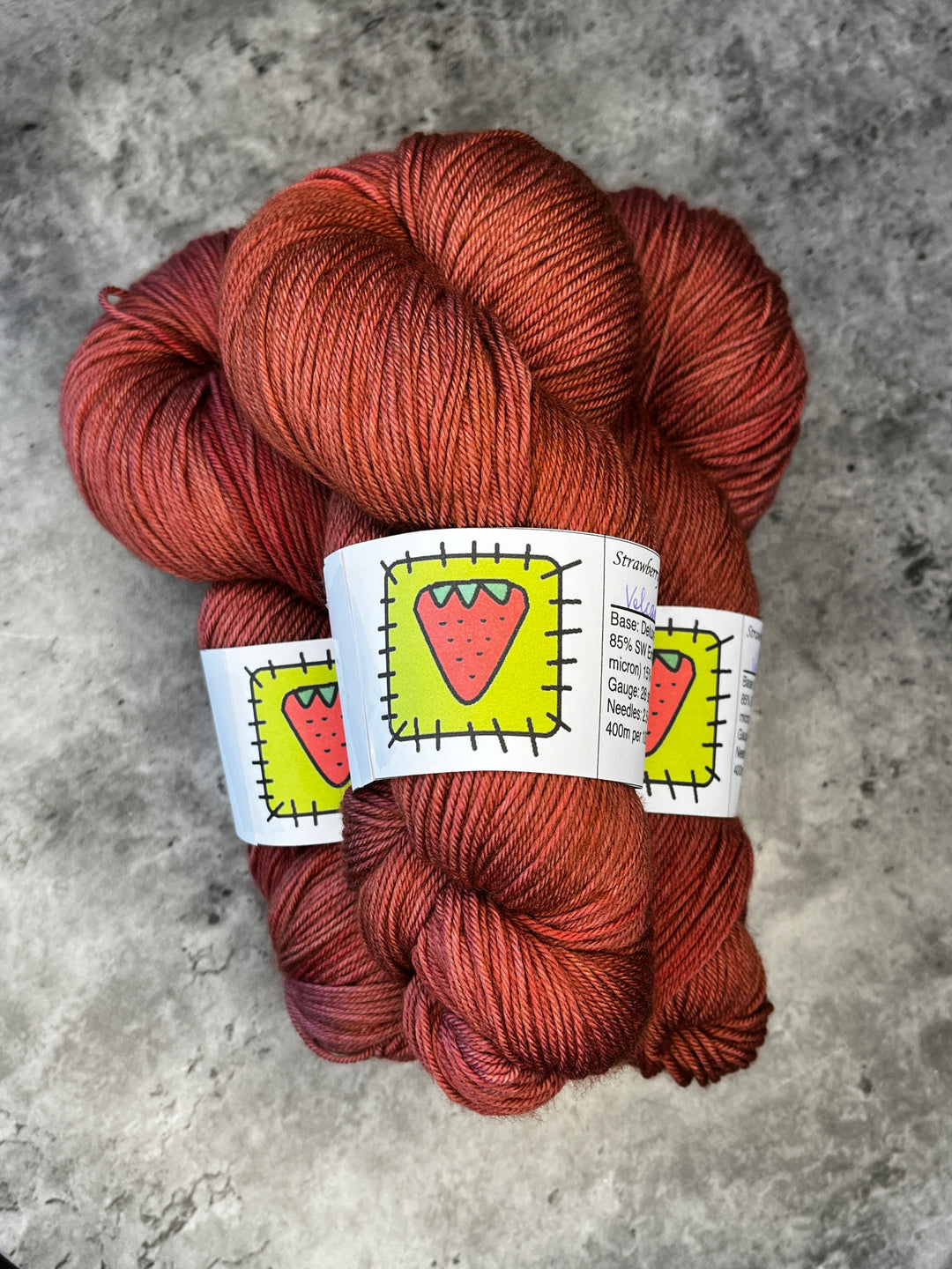 Strawberry Patches Yarns // Sock Yarn // 4ply