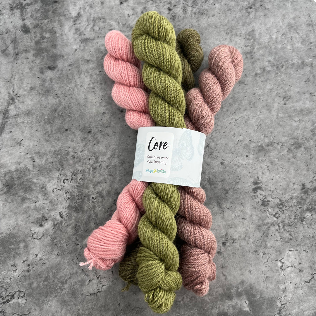 Happy Go Knitty Core Mini Skein Sets 4ply