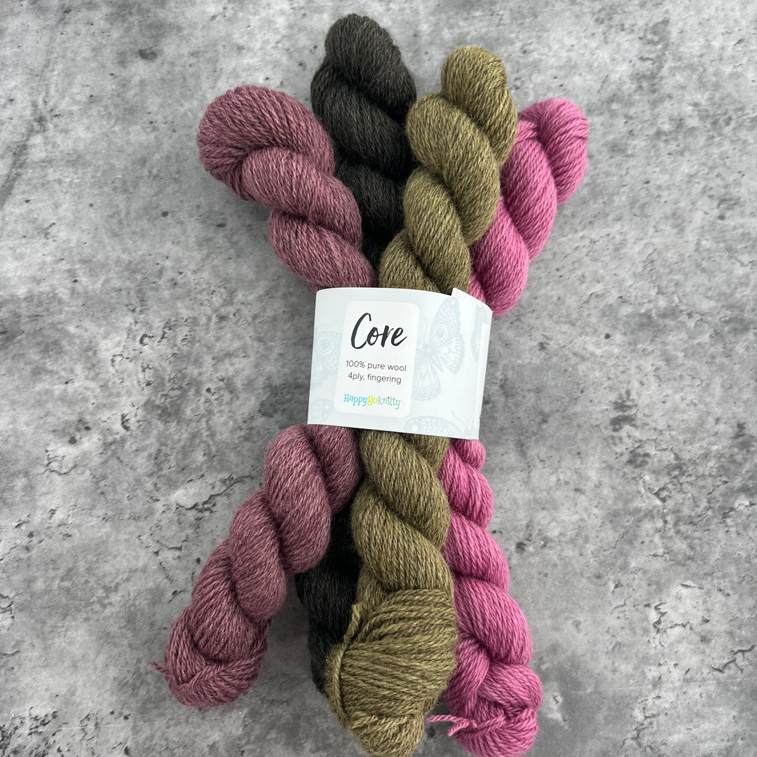 Happy Go Knitty Core Mini Skein Sets 4ply
