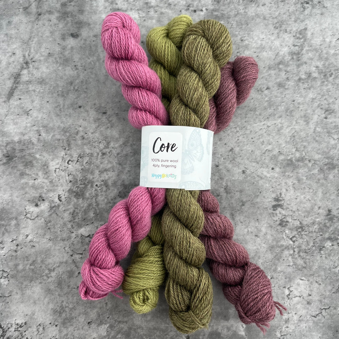 Happy Go Knitty Core Mini Skein Sets 4ply