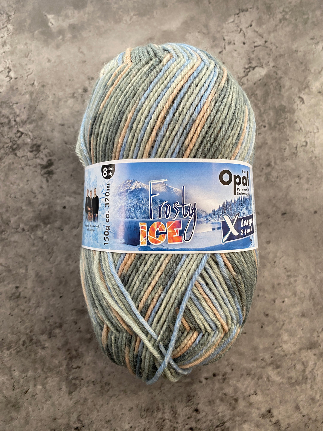 Opal // Self Patterning Sock Yarn // 8ply