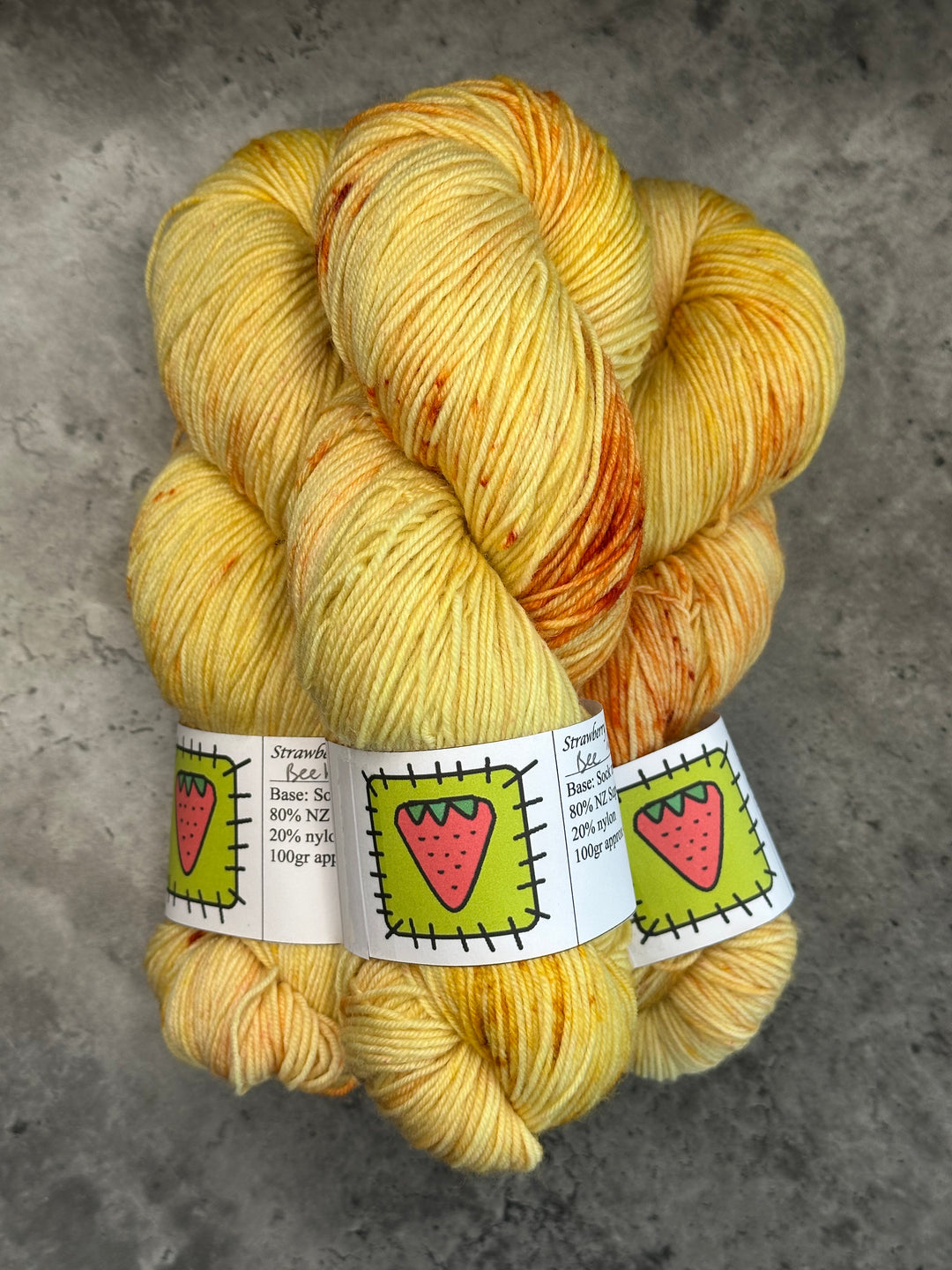 Strawberry Patches Yarns // Sock Yarn // 4ply