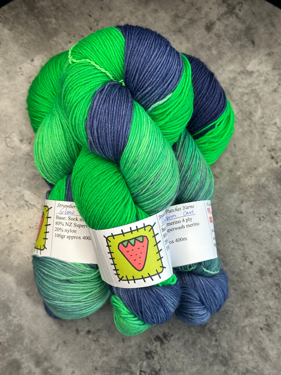 Strawberry Patches Yarns // Sock Yarn // 4ply