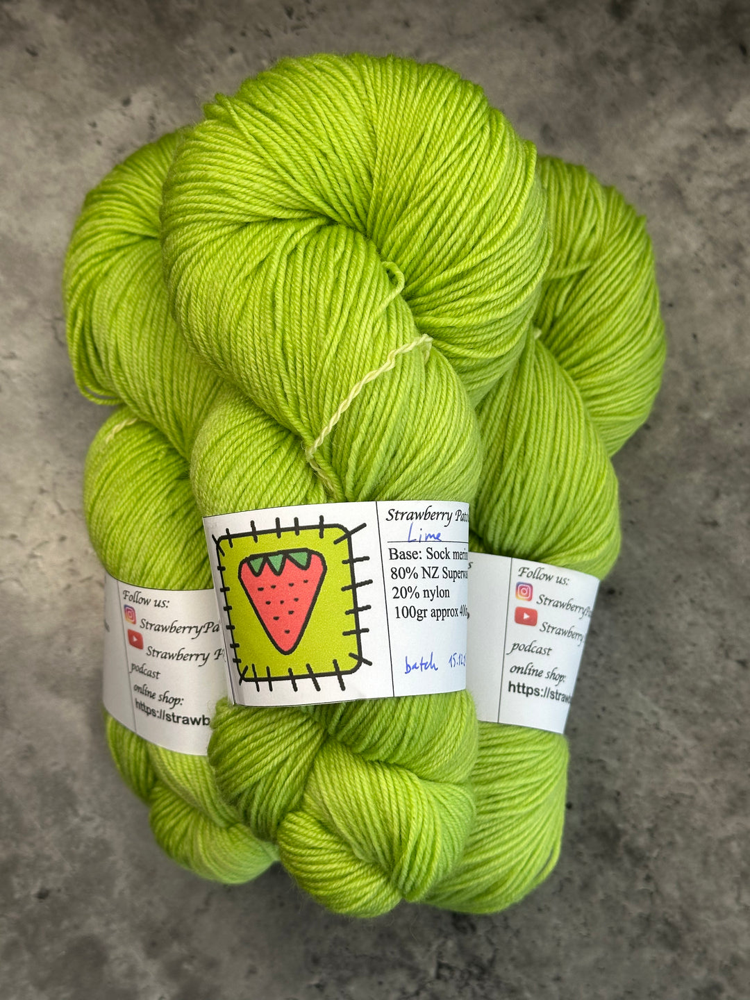 Strawberry Patches Yarns // Sock Yarn // 4ply