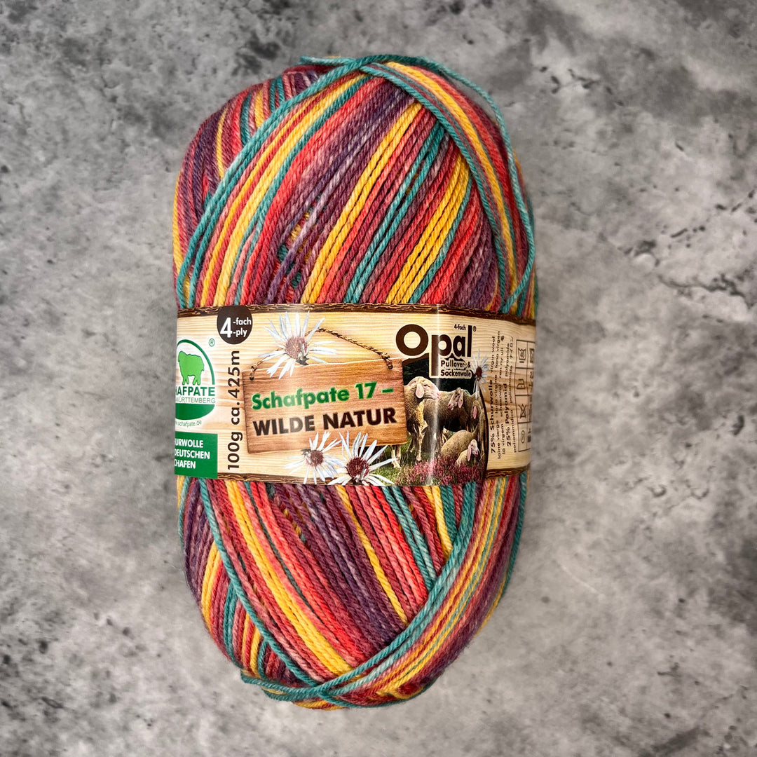 Opal Schafpate 17 Streifzug Sock Yarn // 4ply