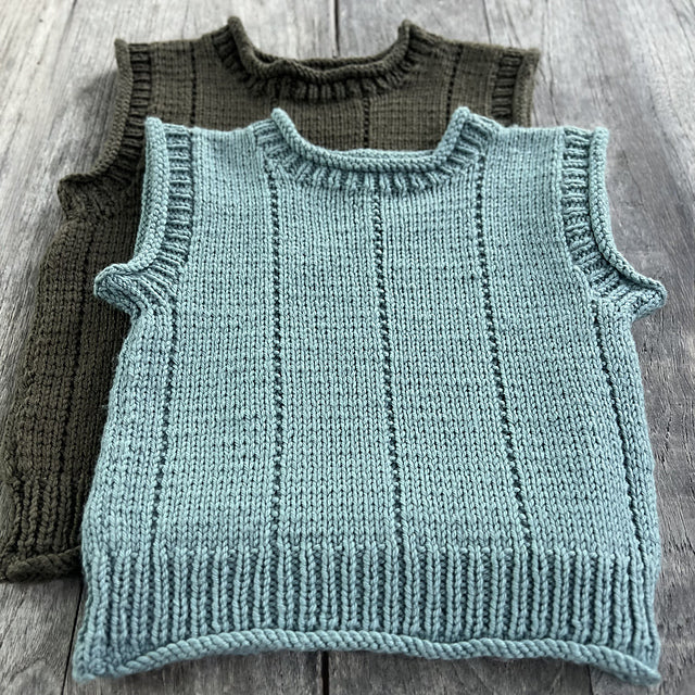 Billie Vest 8ply by The Kiwi Stitch & Knit Co - Printed Pattern