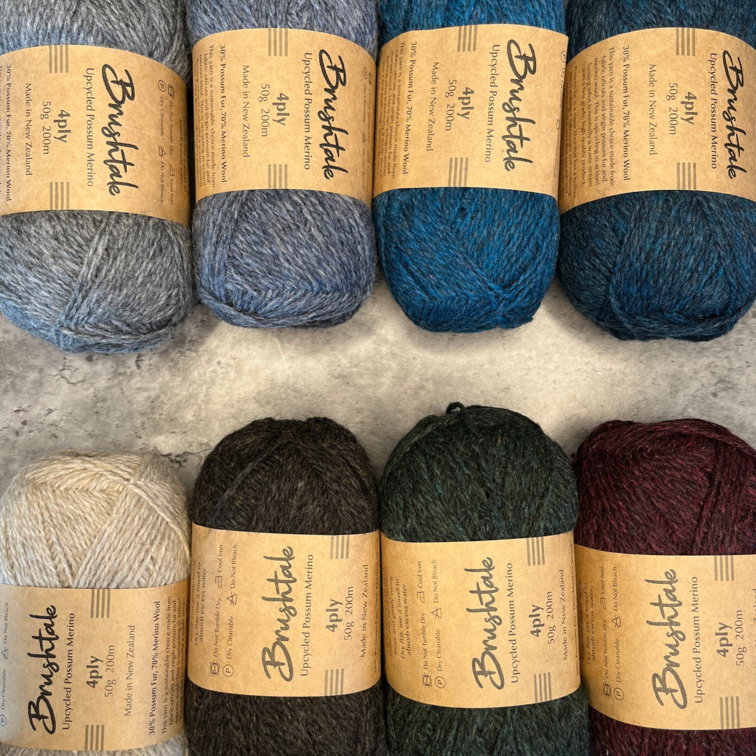 Brushtale Upcycled Possum Merino Yarn // 4ply