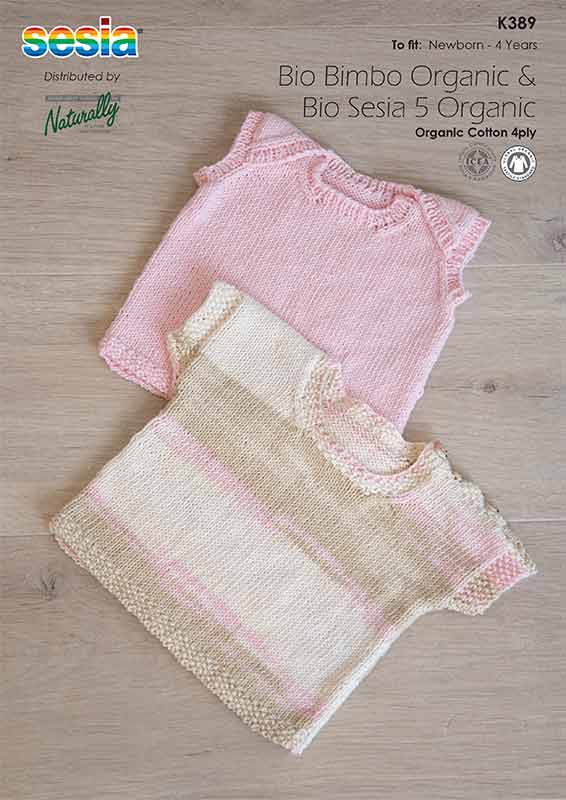 Top & Singlet K389  by Naturally Yarns - Printed Pattern