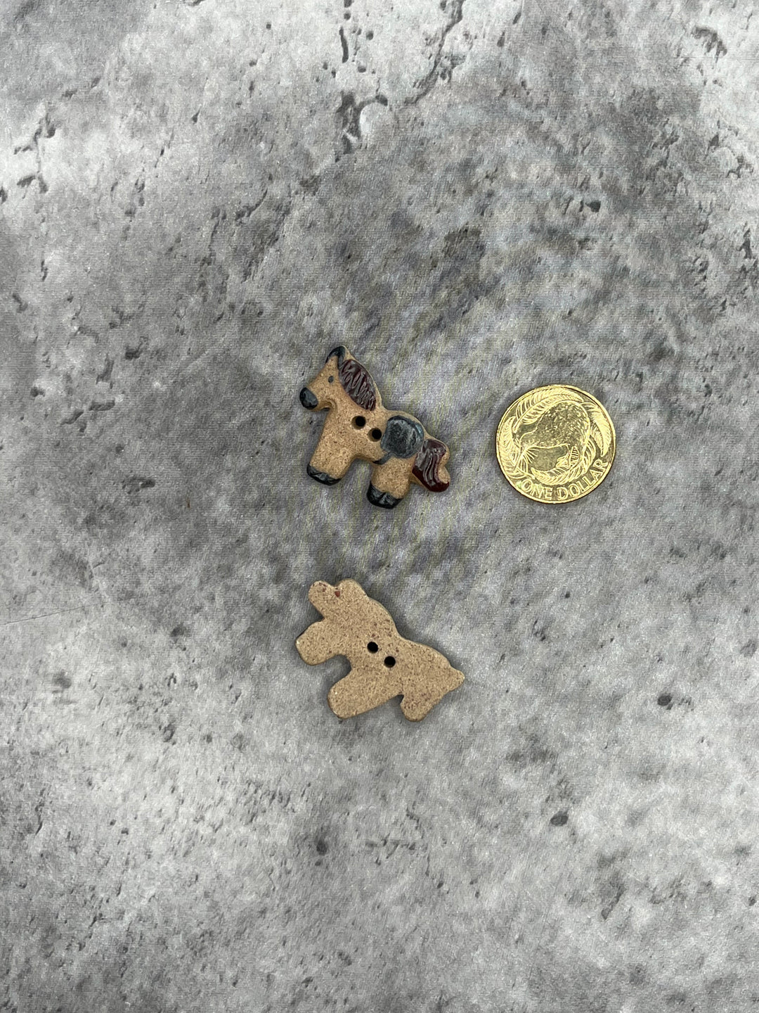Handmade Ceramic Button L121 - 33mm