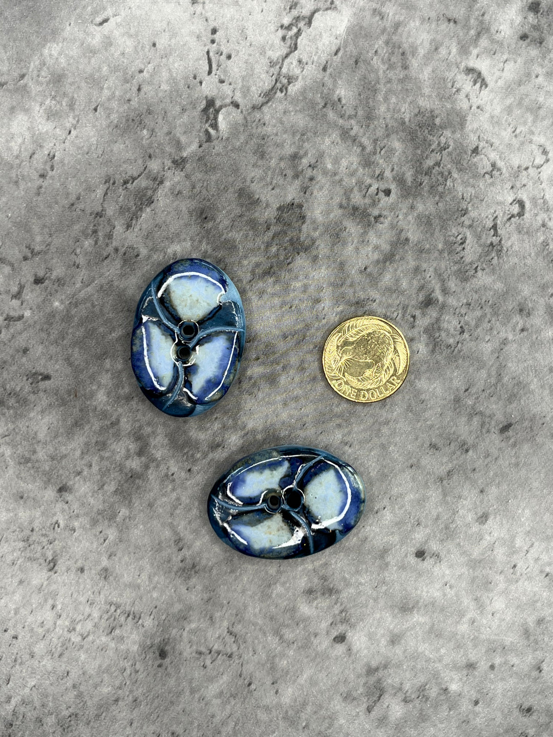 Handmade Ceramic Button L512 -40mm