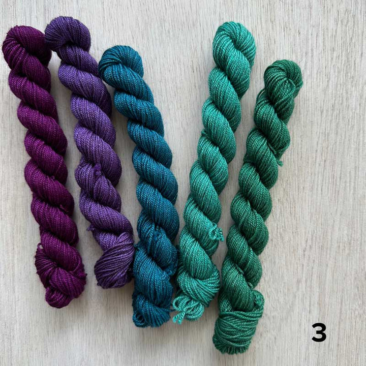 Happy Go Knitty Mardi Mini Skeins // 4ply