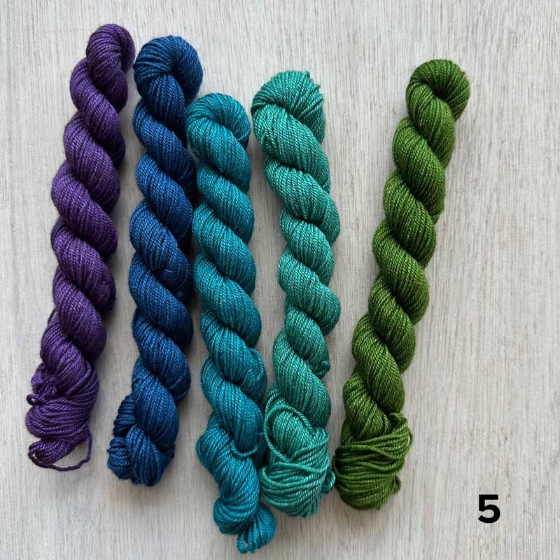 Happy Go Knitty Mardi Mini Skeins // 4ply