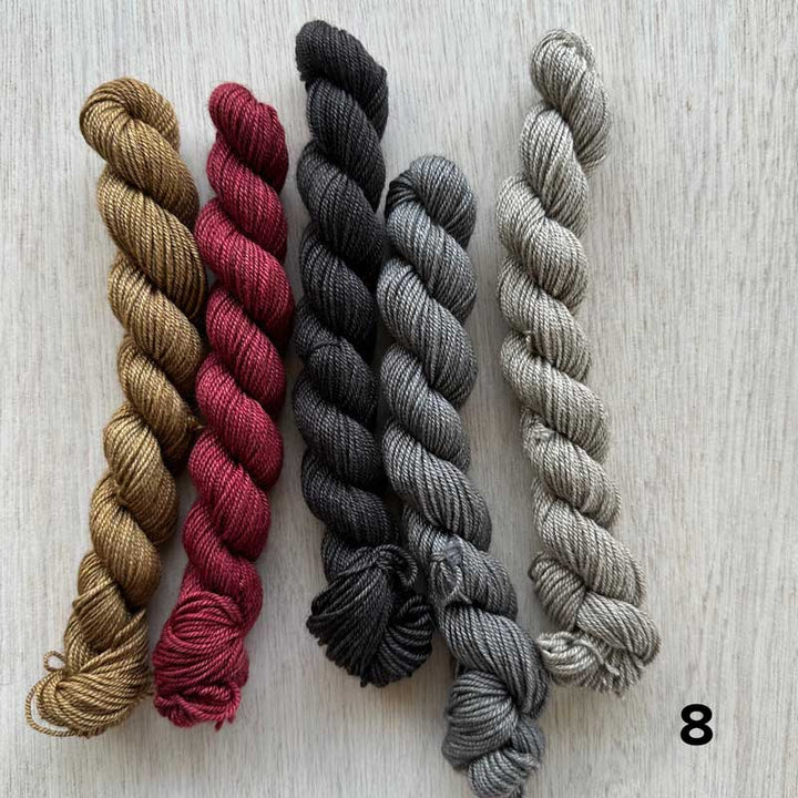 Happy Go Knitty Mardi Mini Skeins // 4ply