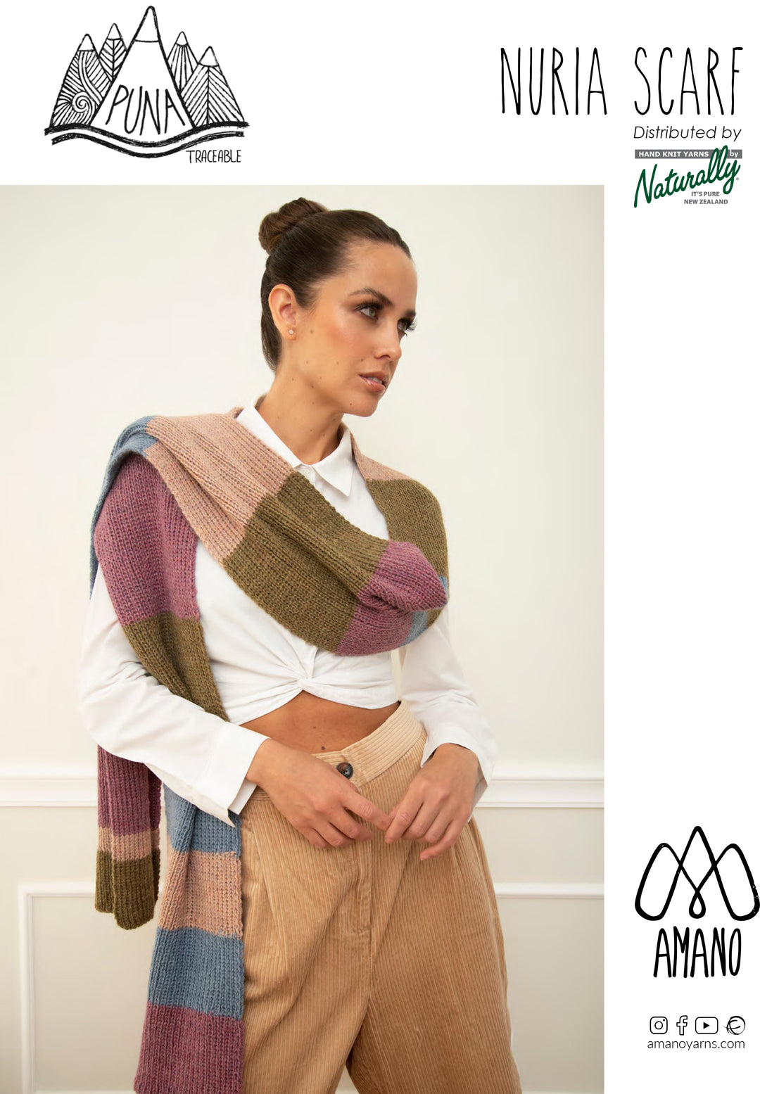 Nuria Scarf - Printed Pattern