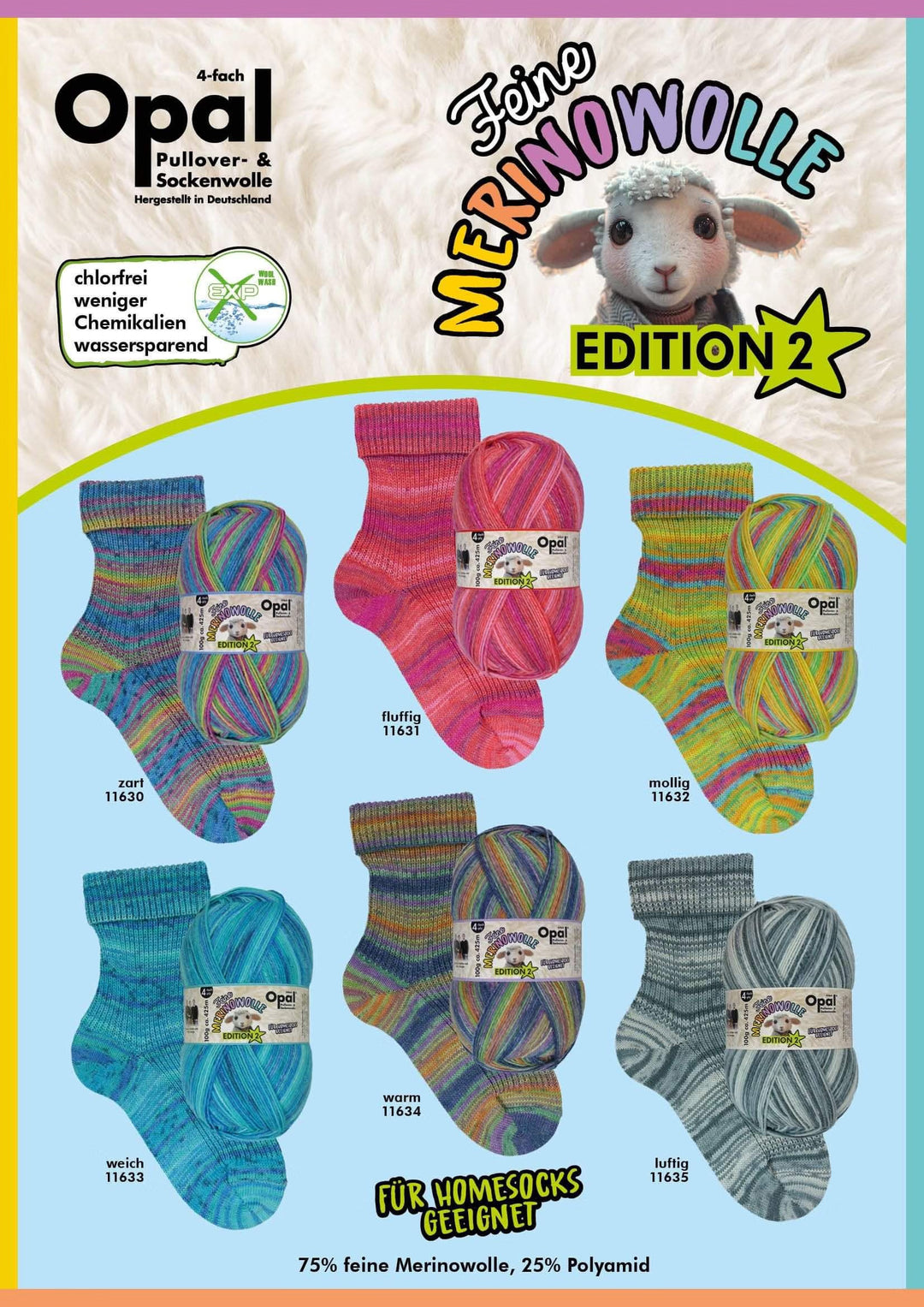Opal Fine Merino Edition 2 Sock Yarn // 4ply