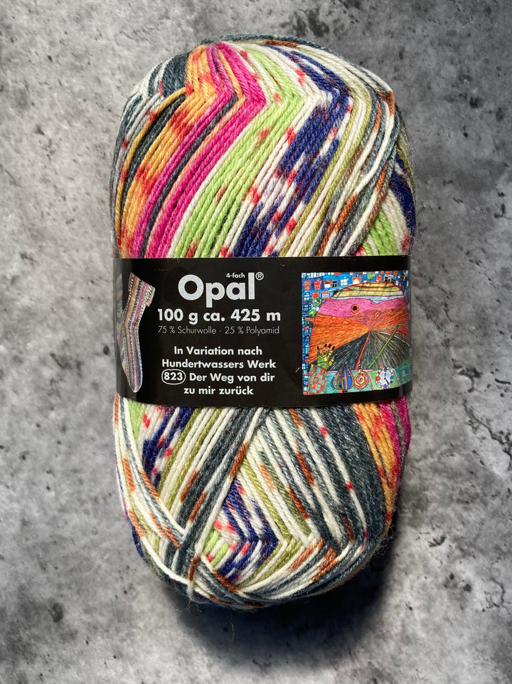 Opal // Self Patterning Sock Yarn // 4ply