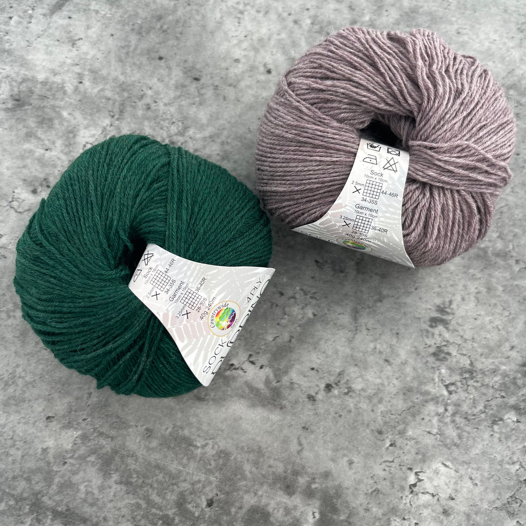 Socks Kit for Anjou Socks by Skeinny Dippin