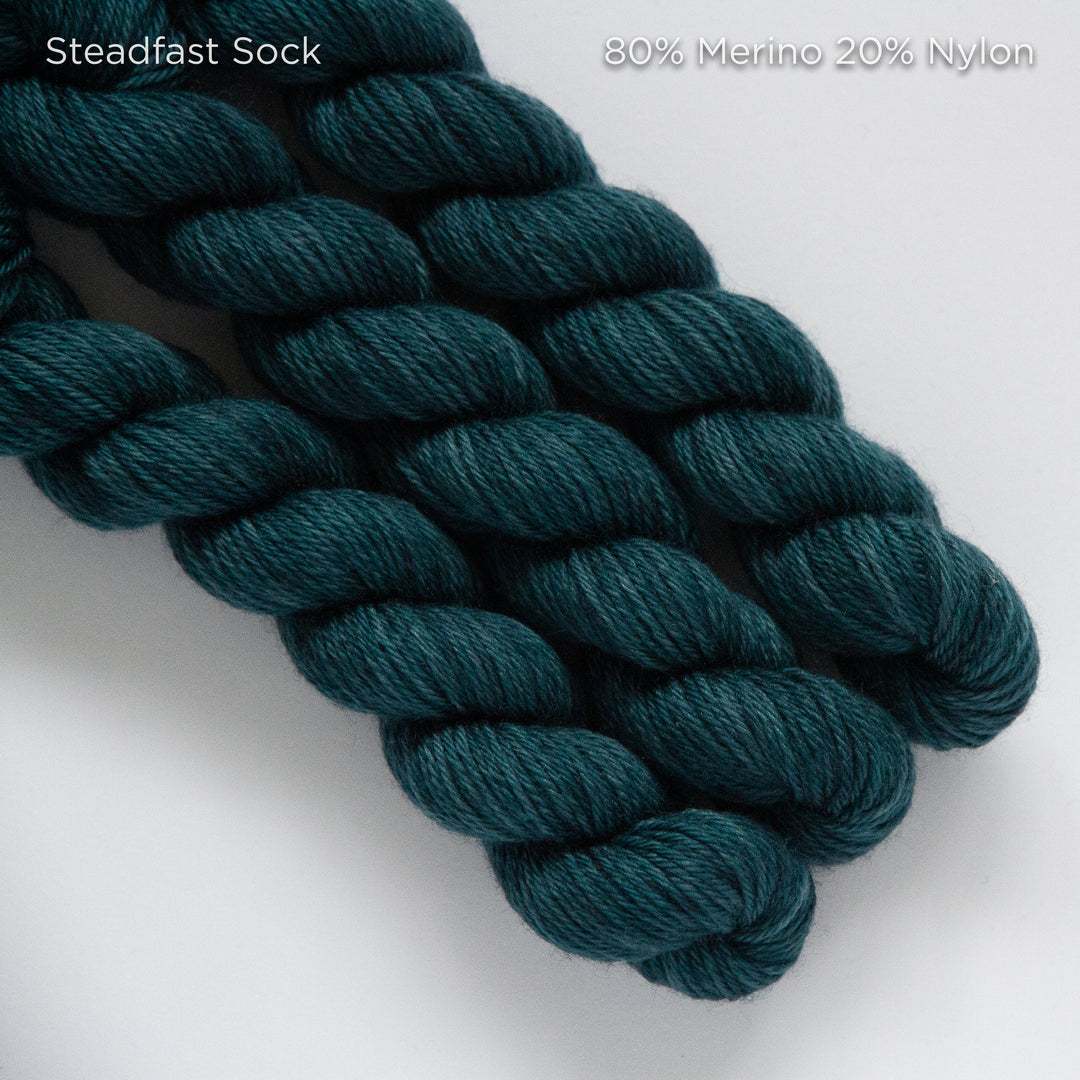 Mrs Peacock Yarns Petite Contrast Sock / 4ply