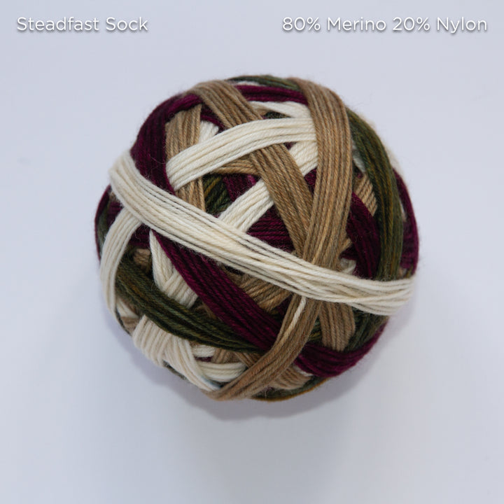 Mrs Peacock Yarns Self-Striping Sock Yarn // Socktober