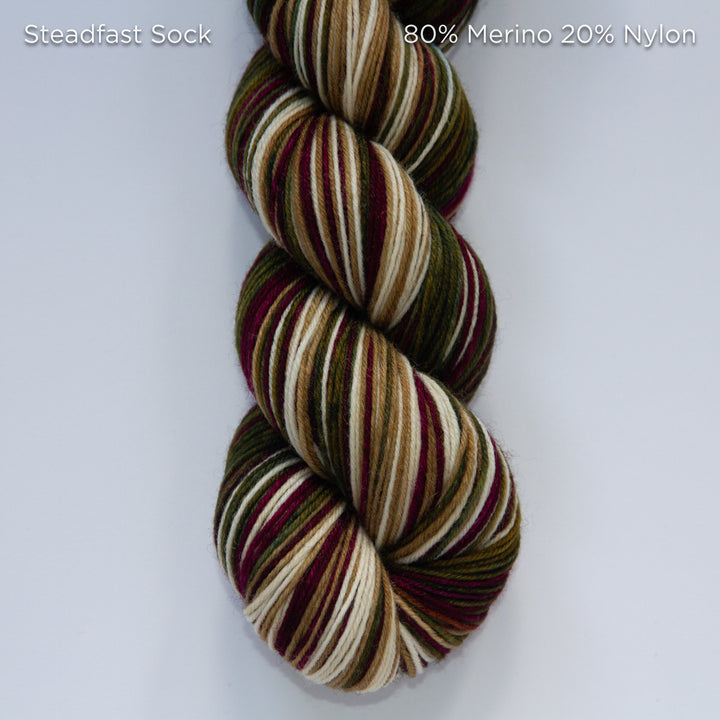 Mrs Peacock Yarns Self-Striping Sock Yarn // Socktober
