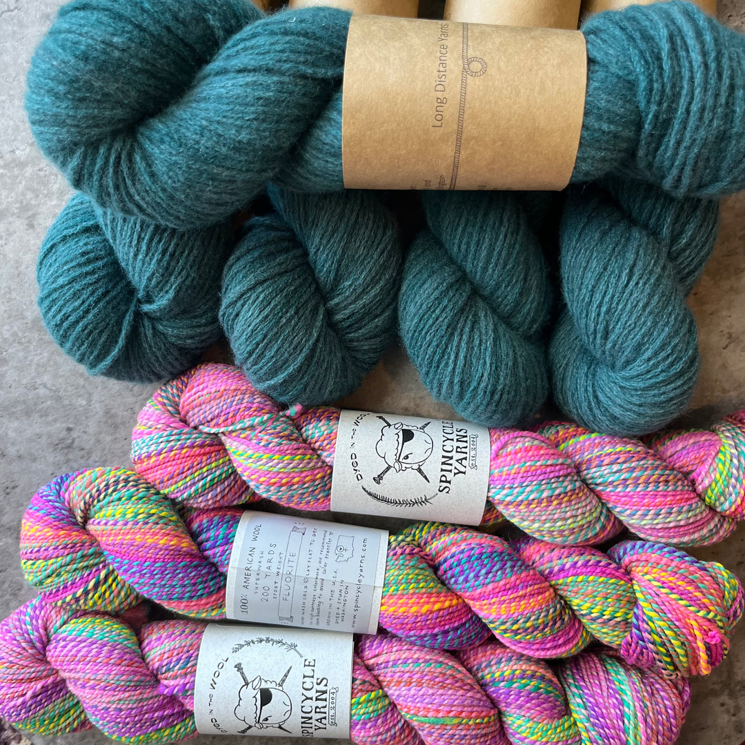 Summer ShawlAlong Yarn Kit - Cinnabar by Andrea Mowry