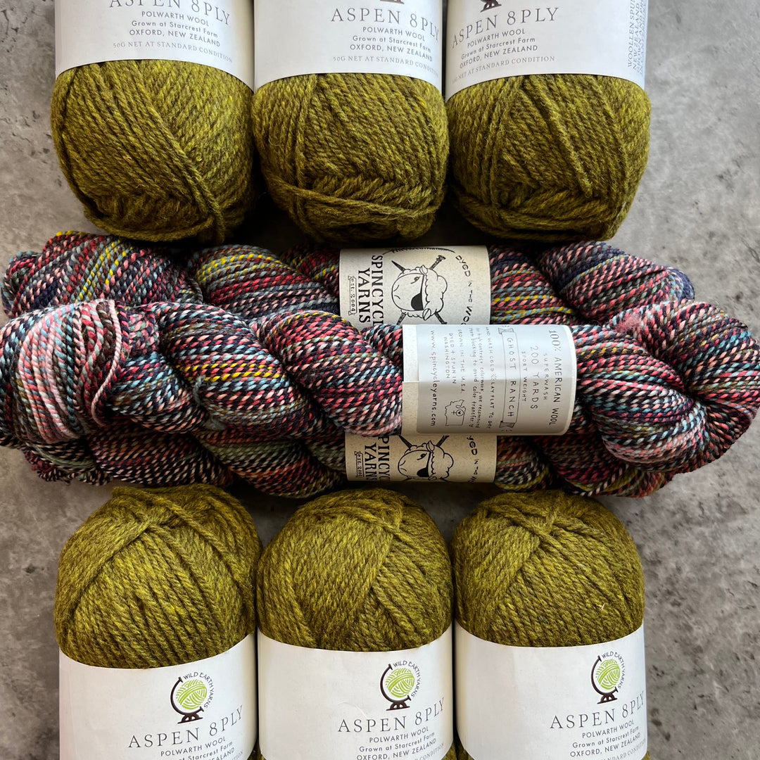 Summer ShawlAlong Yarn Kit - Cinnabar by Andrea Mowry