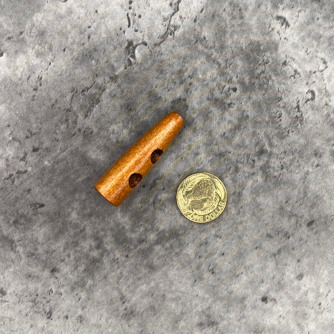 Toggle Brown - Antler Shape 50mm