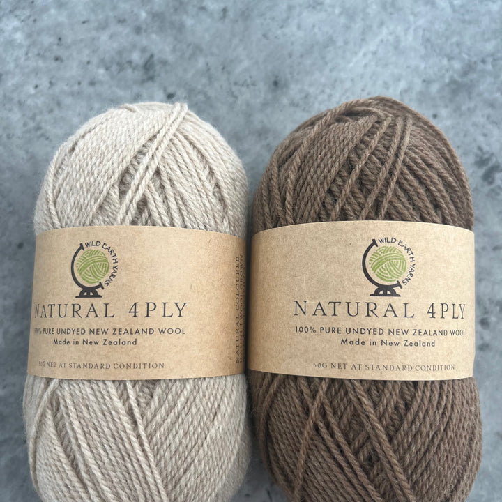 Wild Earth Yarns Natural Haunui 4ply