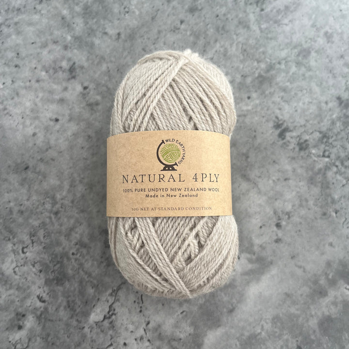 Wild Earth Yarns Natural Haunui 4ply