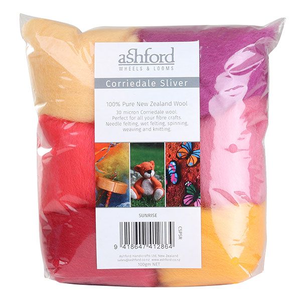 Ashford // Corriedale Sliver Wool Fibre Packs