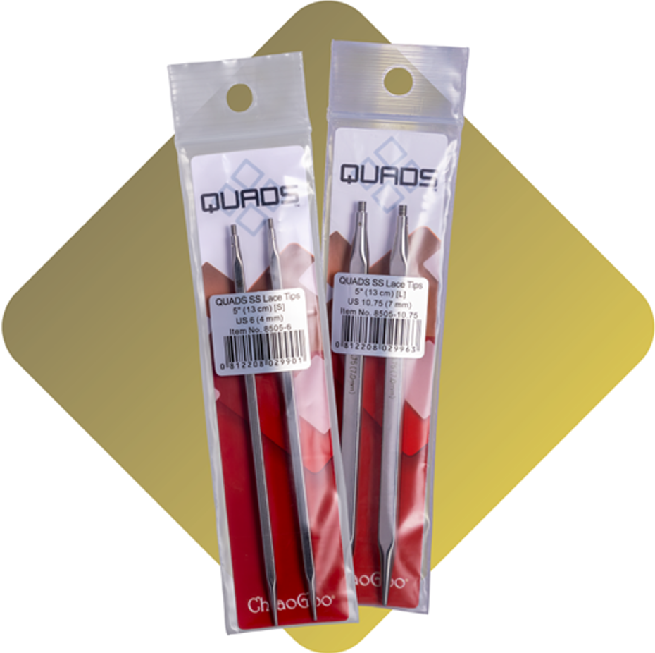 ChiaoGoo Quads Stainless Steel Interchangeable Tips