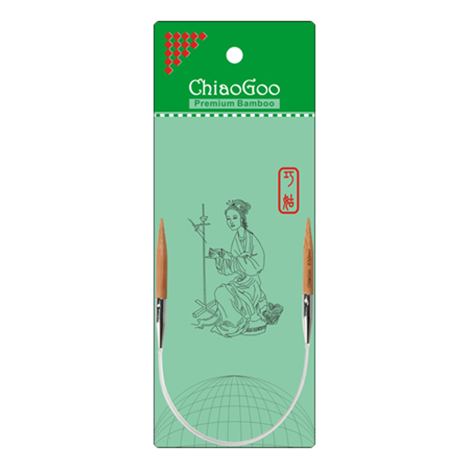 ChiaoGoo Fixed Bamboo Circular Needles Sleeve length - 30cm