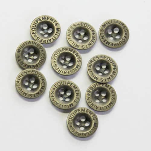 Pewter 4 hole 20L/12.5mm